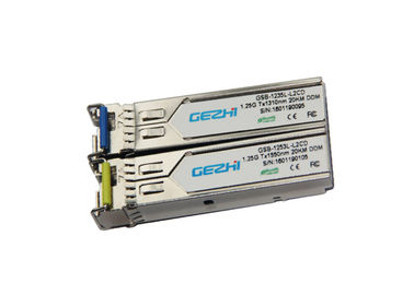 1000BASE-BX 소형 GBIC 송수신기 단위 20km 거리 SFP 섬유 단위