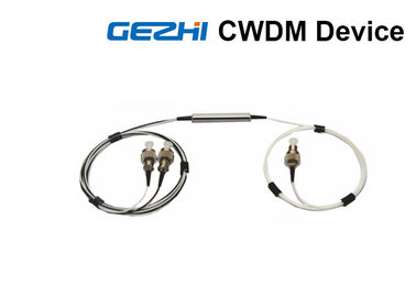 CWDM 여과기 1x2 섬유 강철 관을 가진 광학적인 벌거벗은 Cwdm 다중화기