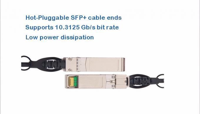 10G 직접 접속 구리는 SFP+ 수동적 트윈액스 케이블에 SFP+에게 전보를 칩니다